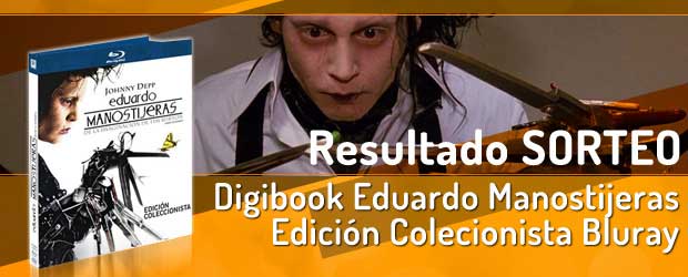 Resultado del sorteo del digibook de Eduardo Manostijeras Edición Coleccionista